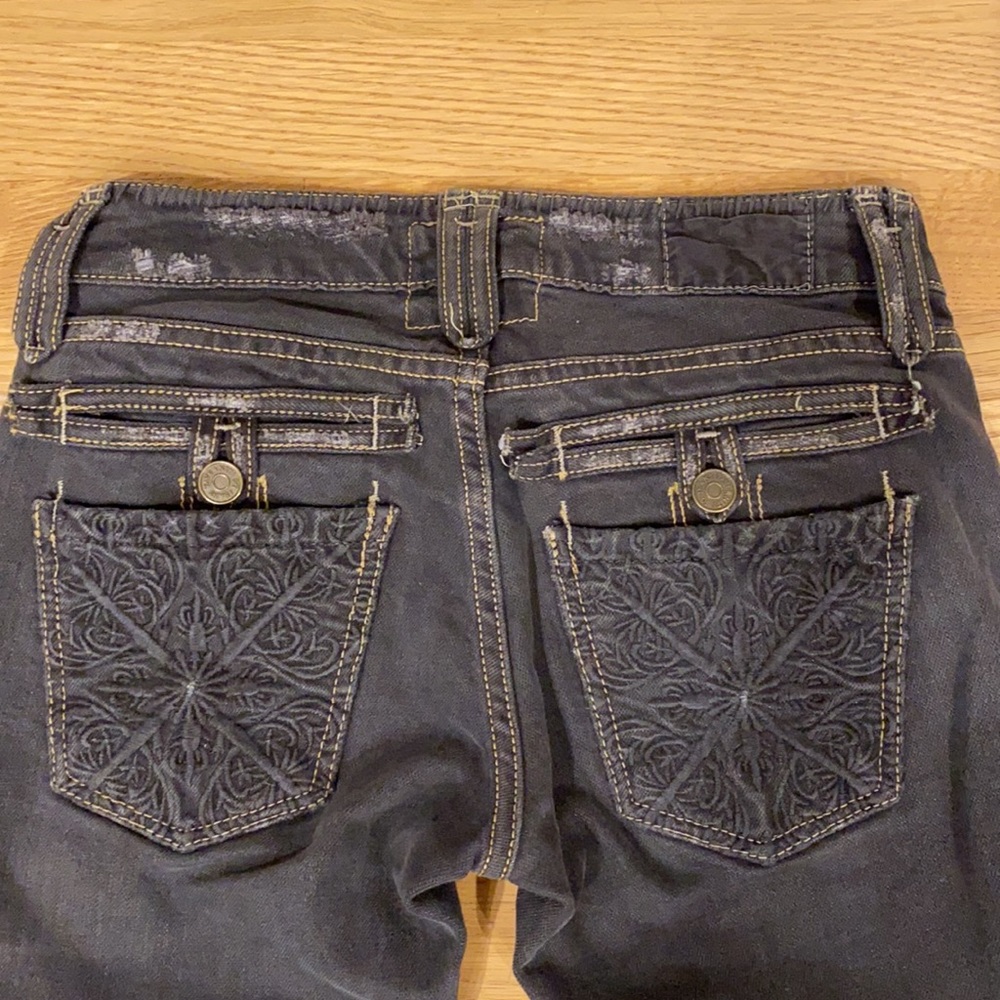 Black Jeans, straight leg fitted Sz. 25